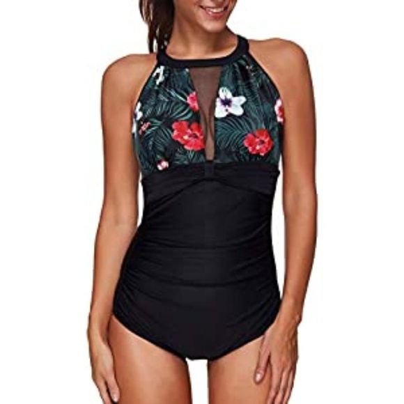 Women One Piece Swimsuit Tummy Control Swimsuits - Picture 1 of 4